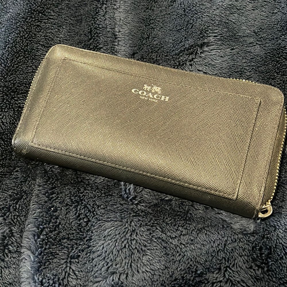 Black coach wallet